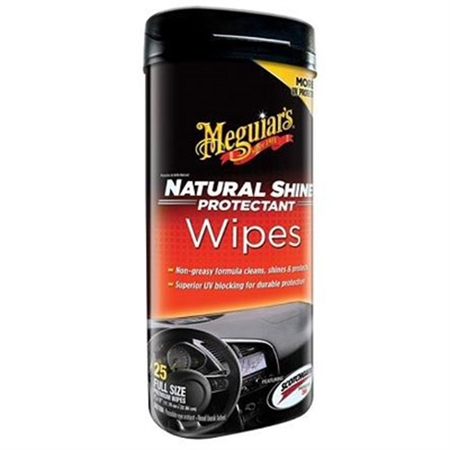 MEGUIARS AUTOMOTIVE Natural Shine Protectant Wipes G4100